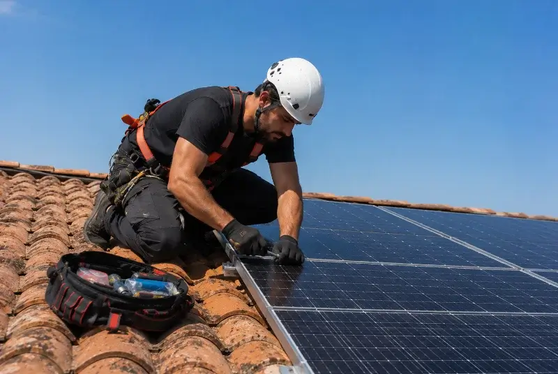 Maintenance et monitoring de panneaux solaires à Fontpédrouse